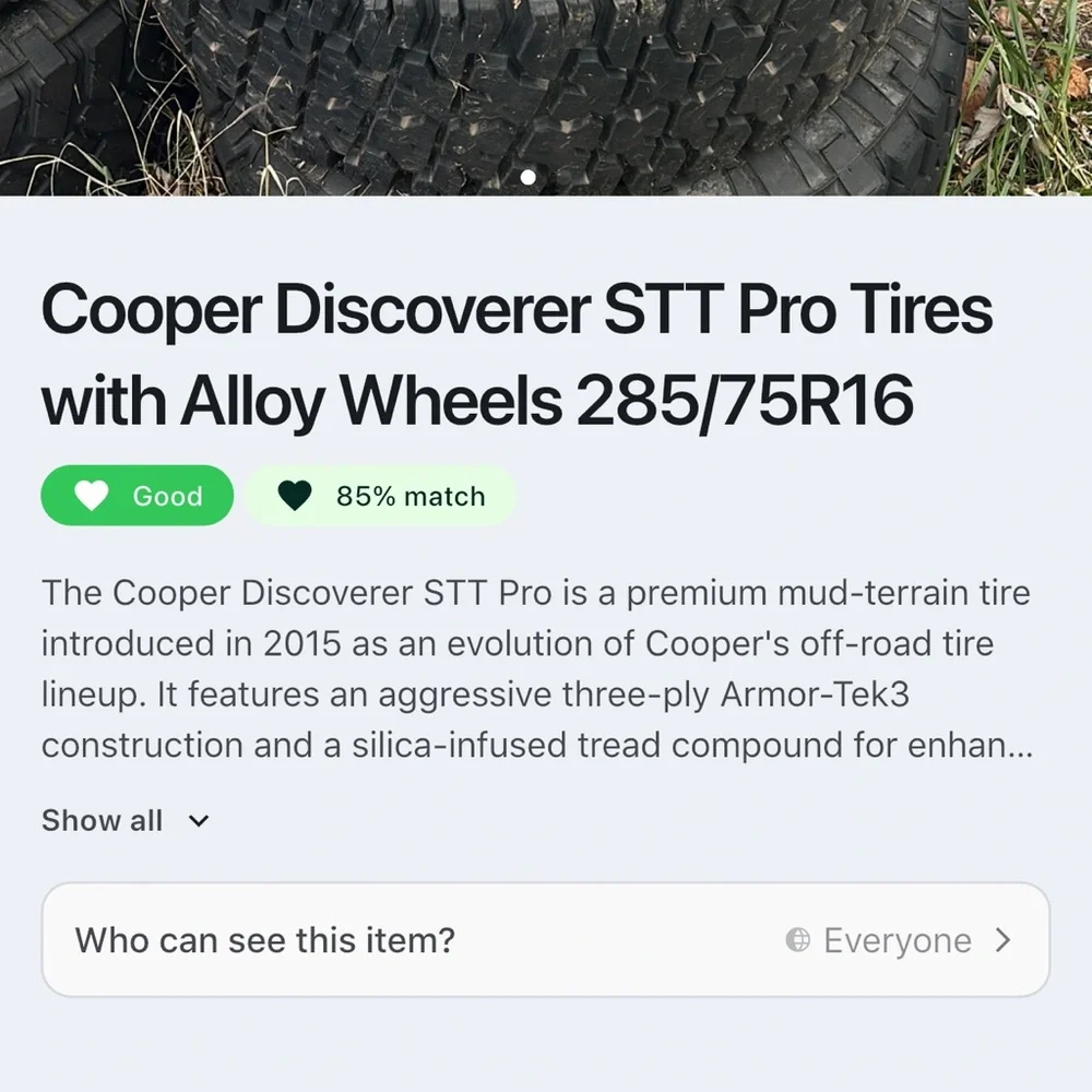 Cooper Discoverer STT Pro Tires with Alloy Wheels